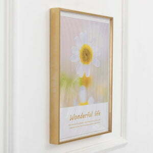 Khung Tranh Nhôm Hiện Đại Viền Mỏng-Nổi KT36 Màu Vàng